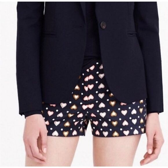 J. Crew hearts shorts size 0 - Picture 1 of 10